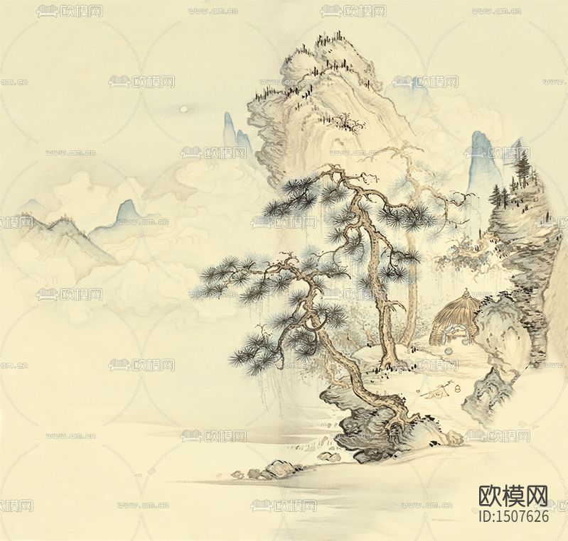 松云山水下载（渲染图2）