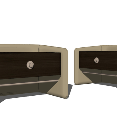 现代床头柜su模型