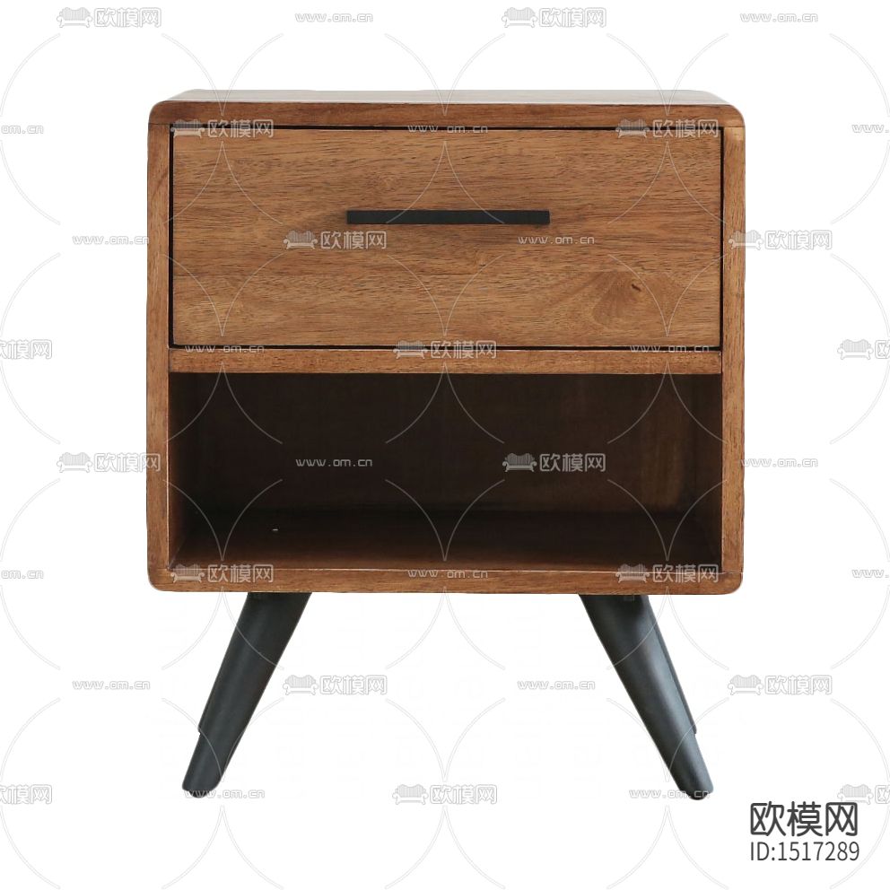 北欧简约创意实木床头柜下载