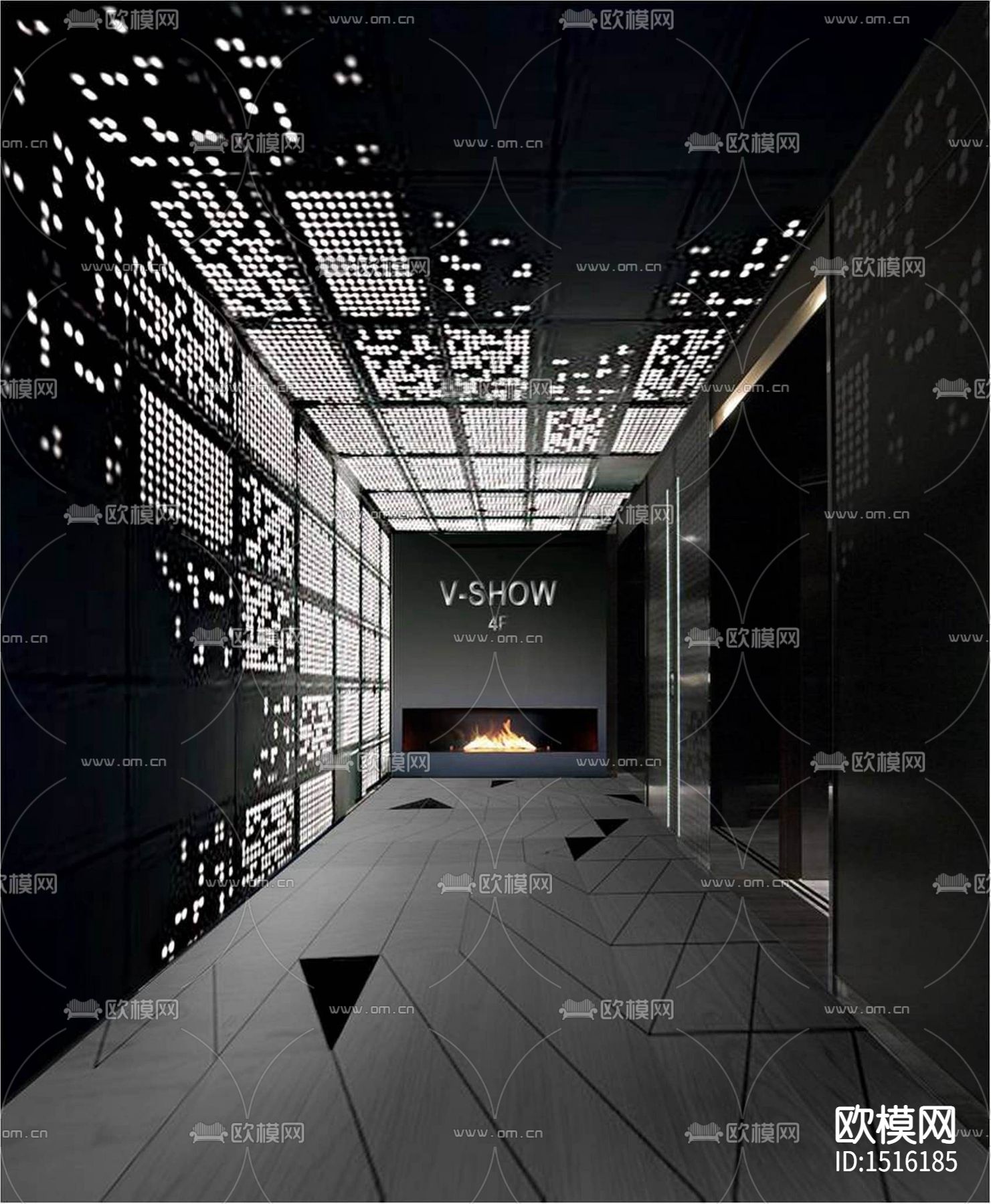 酒吧cad施工图下载（渲染图3）