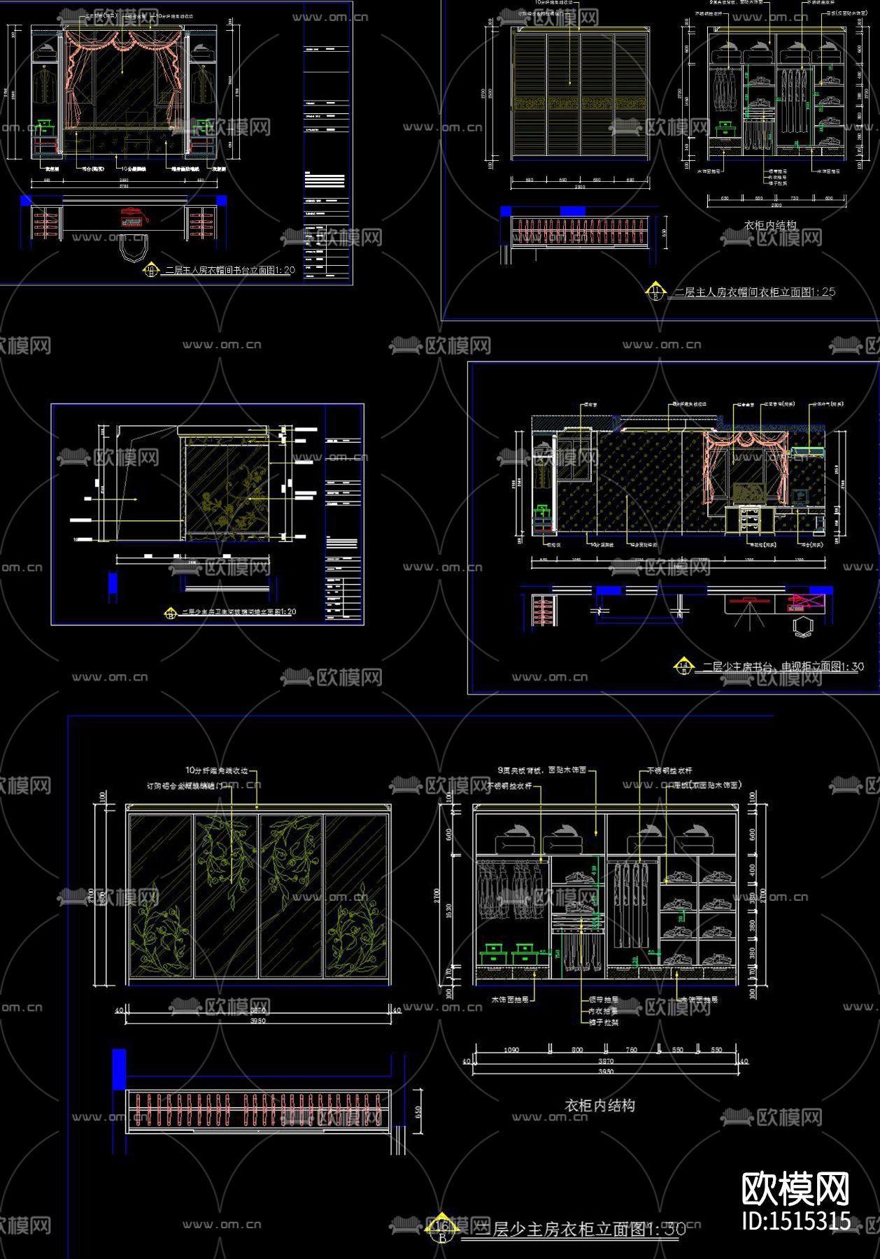 别墅cad施工图下载（渲染图1）