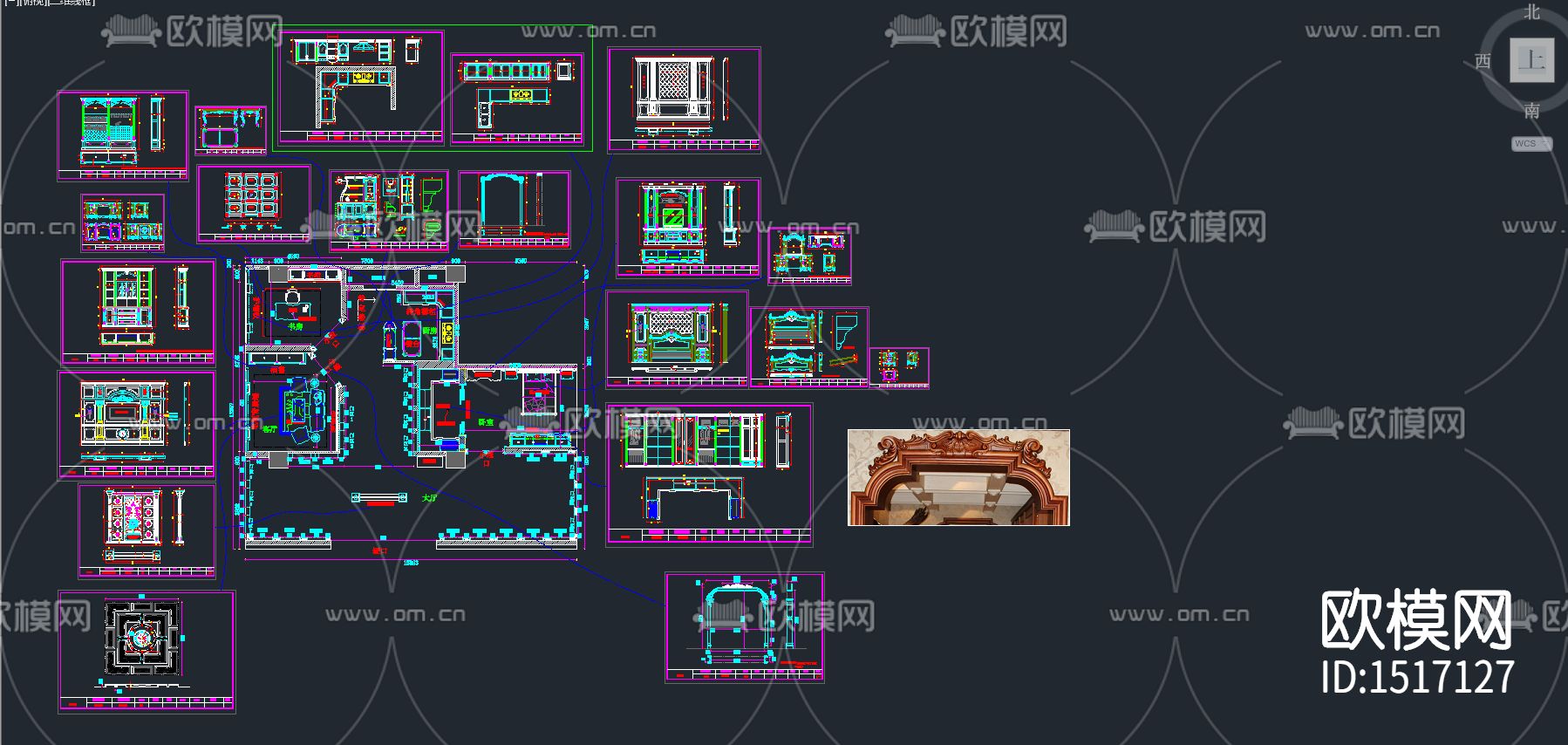 展厅cad图纸下载（渲染图1）
