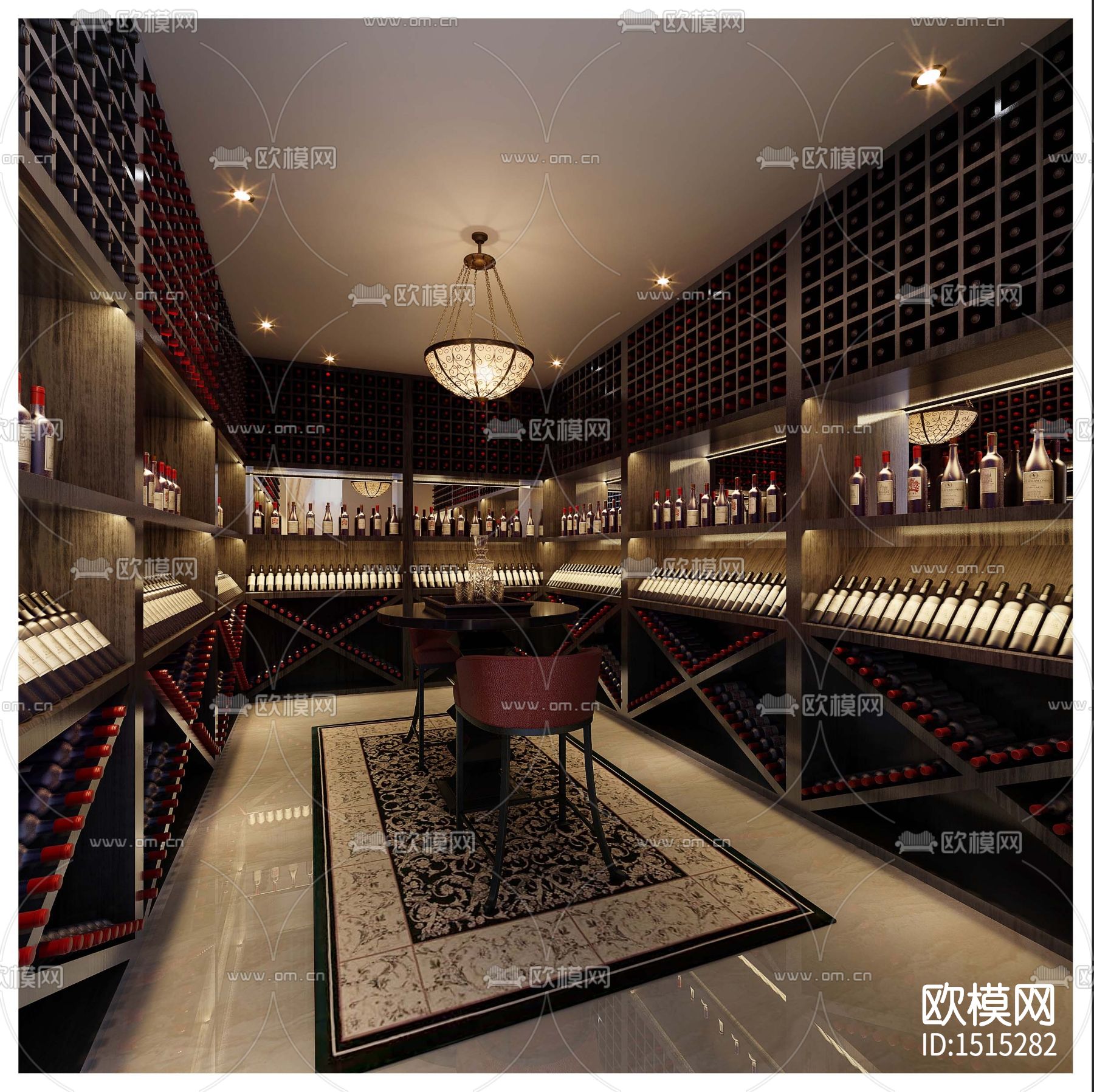 会所cad施工图下载（渲染图7）