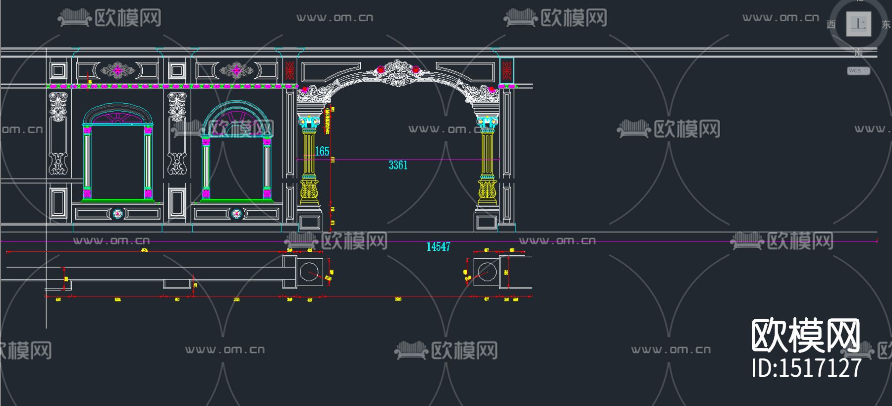 展厅cad图纸下载（渲染图3）