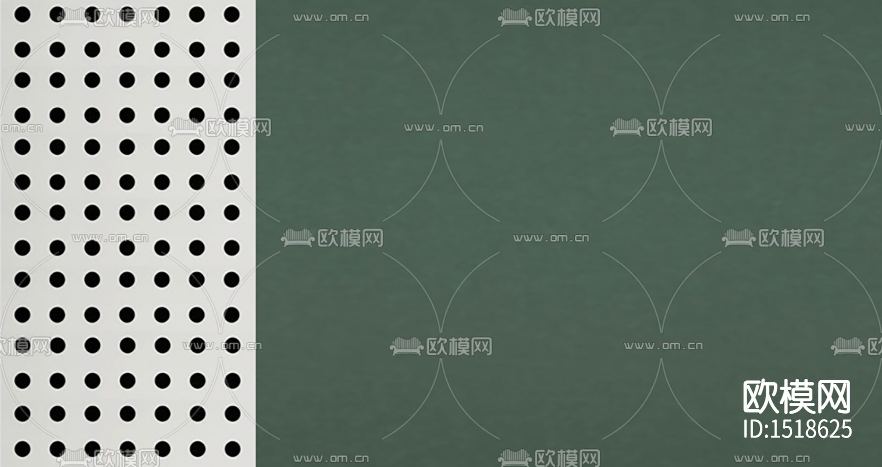 北欧简约黑白斑点绿色拼接壁纸