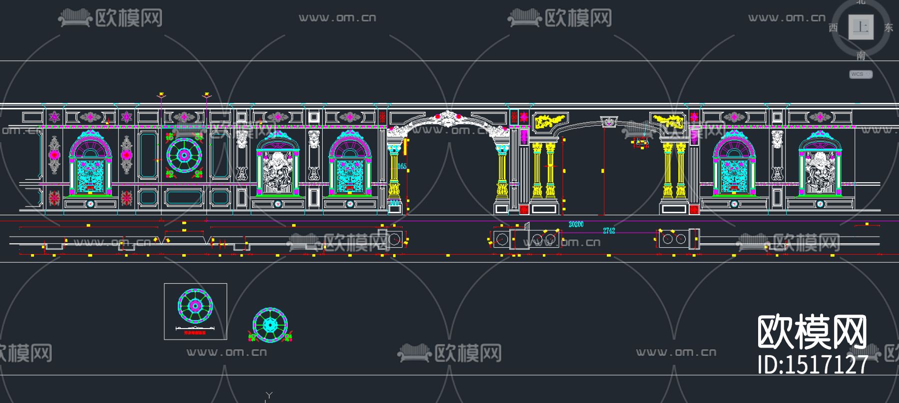 展厅cad图纸下载（渲染图2）