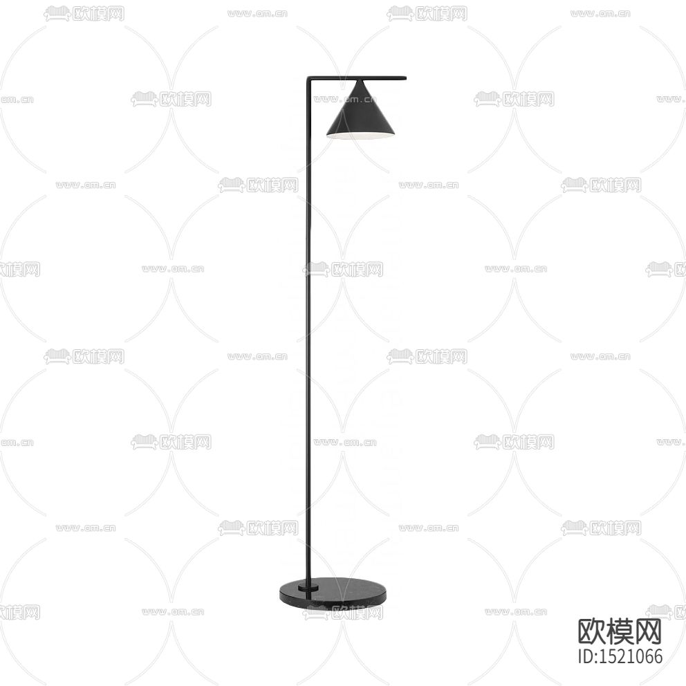 现代极简金属落地灯下载