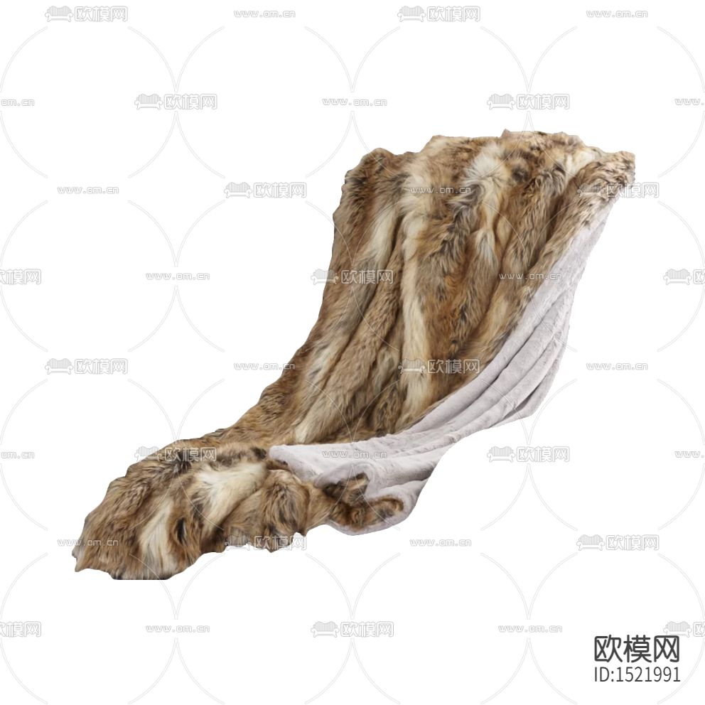 现代轻奢创意绒毛搭巾下载