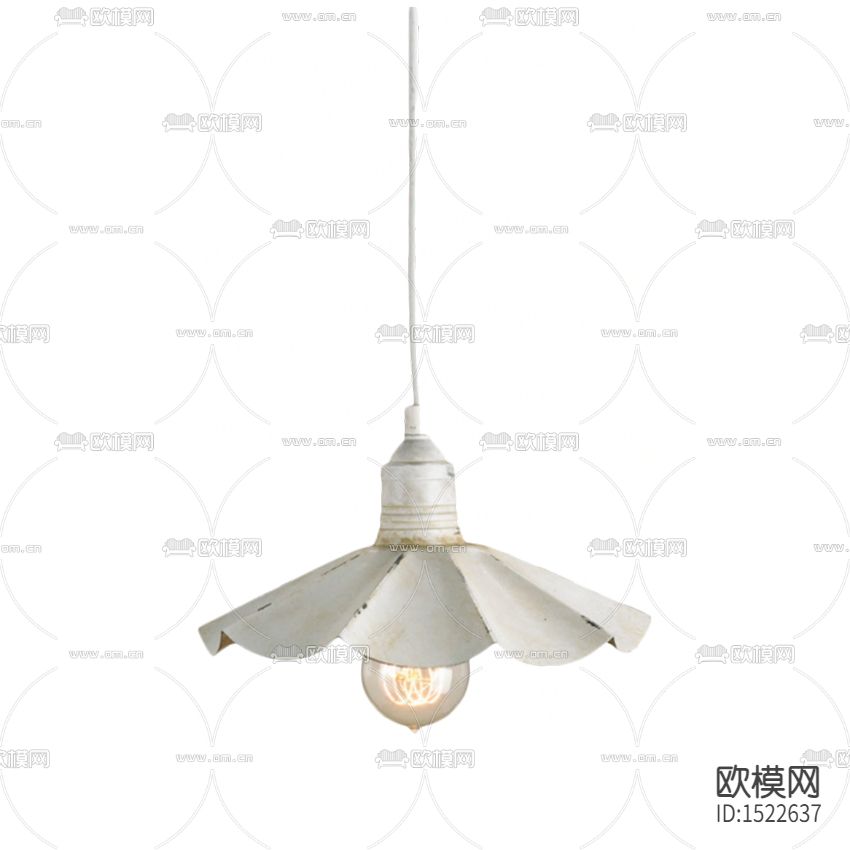 美式复古做旧防锈金属吊灯下载