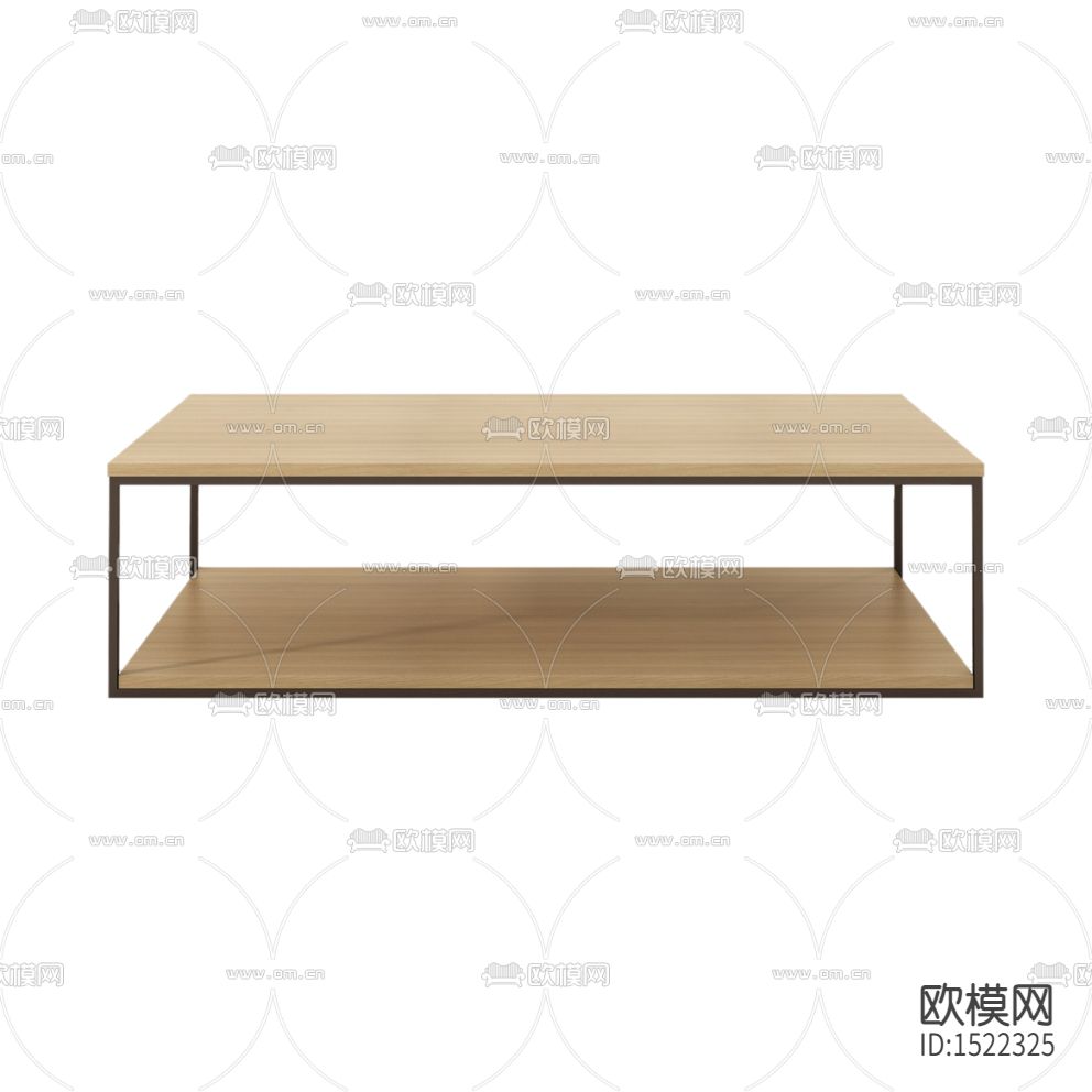 现代简约实木金属茶几下载