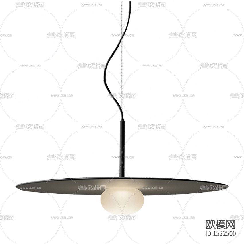 北欧极简黑色铁艺吊灯下载