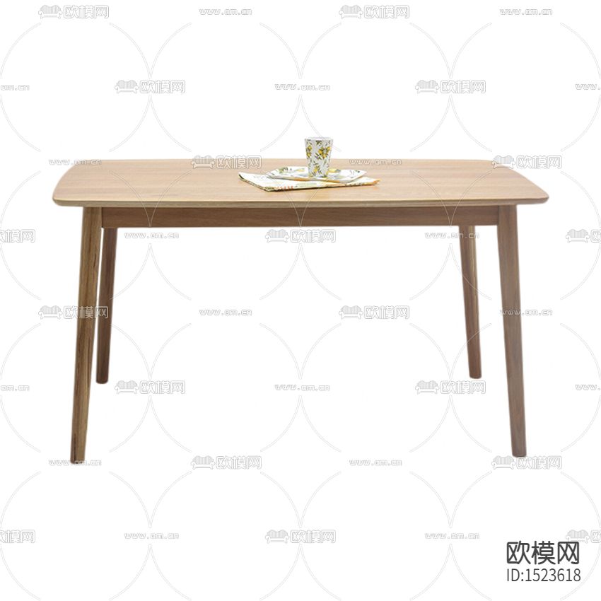 北欧简约实木餐桌