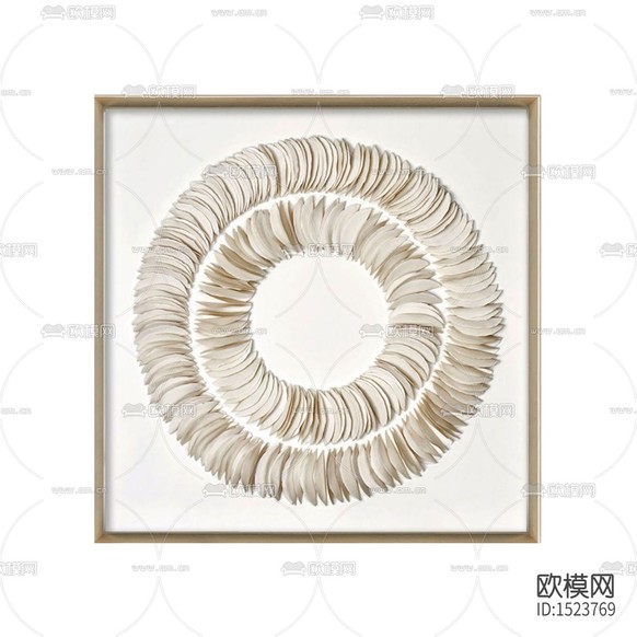 现代轻奢创意折纸装置画下载