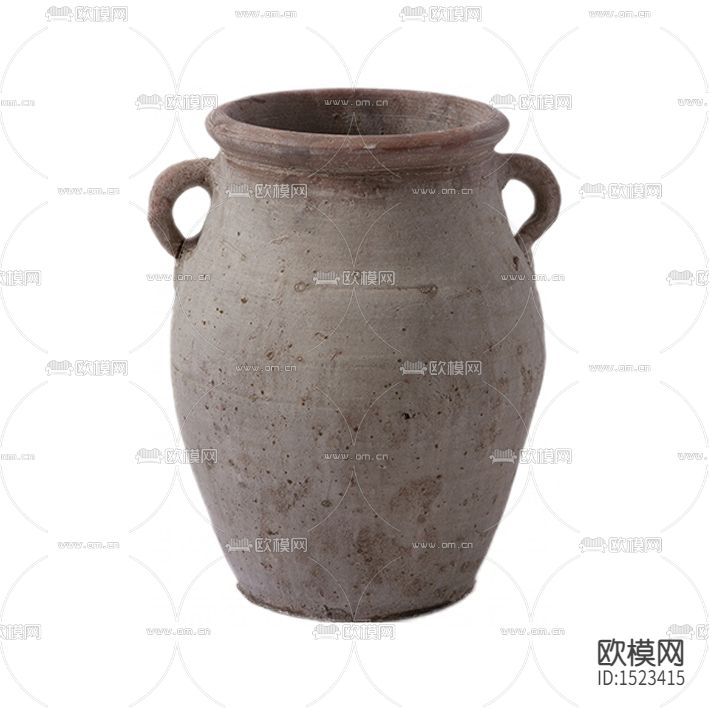 中式古典手工粗陶收纳罐下载