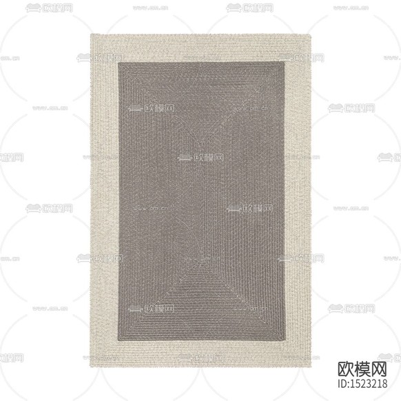 北欧简约手工编织布艺地毯下载