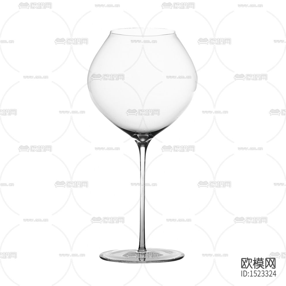 现代简约透明玻璃高脚杯下载