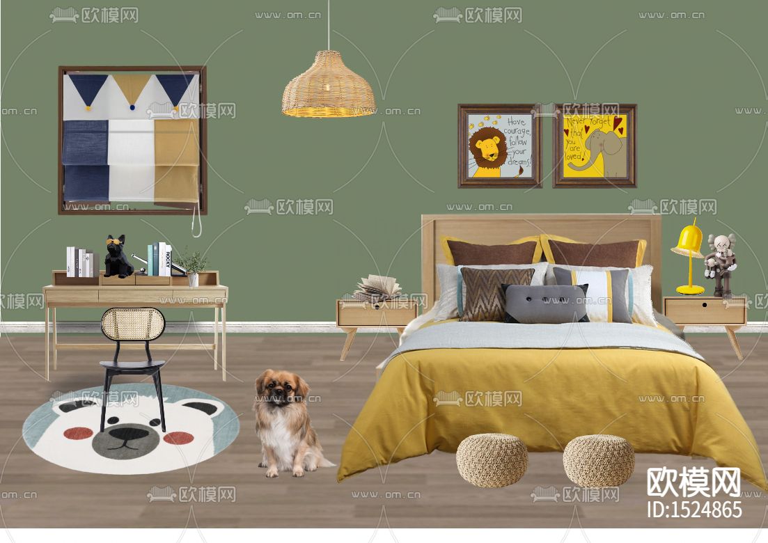 北欧简约创意儿童房