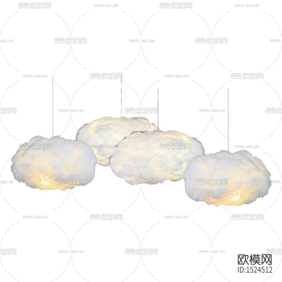 北欧简约云朵吊灯下载