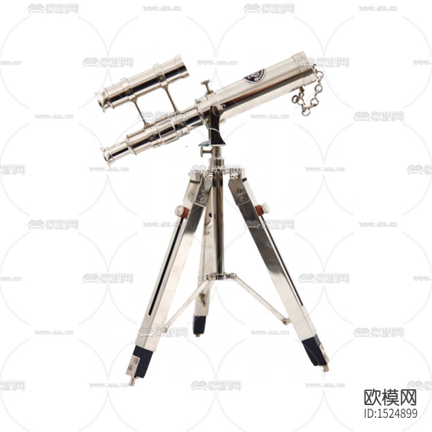 现代简约创意望远镜摆件下载