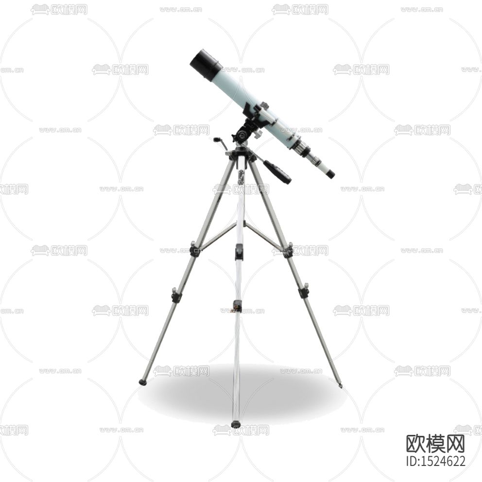 现代简约创意望远镜摆件下载