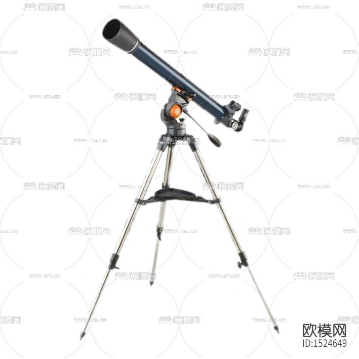 现代简约创意望远镜摆件下载