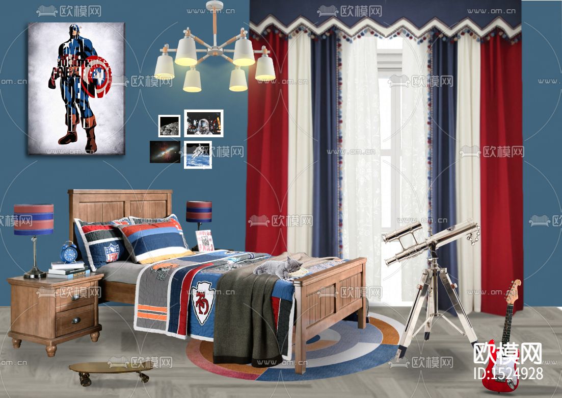 美式简约创意儿童房