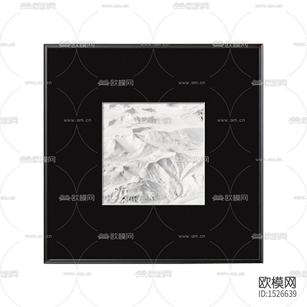 现代简约创意山峰摄影装饰画