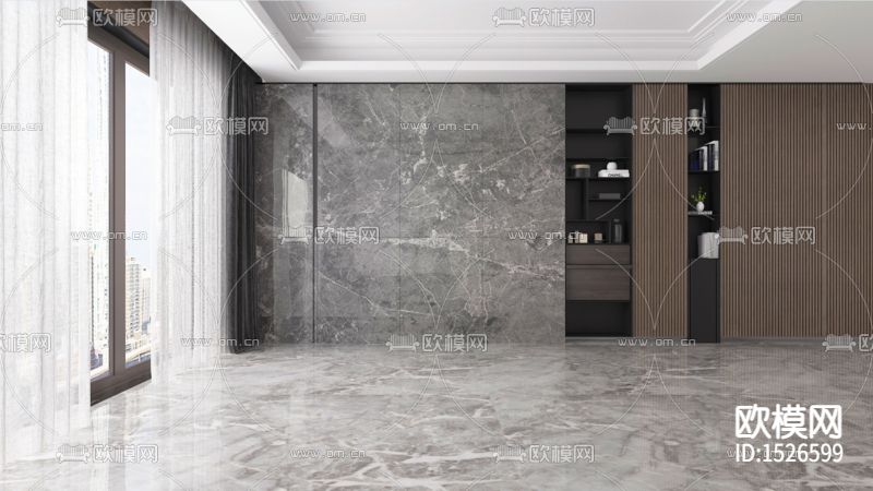 现代轻奢创意客厅场景