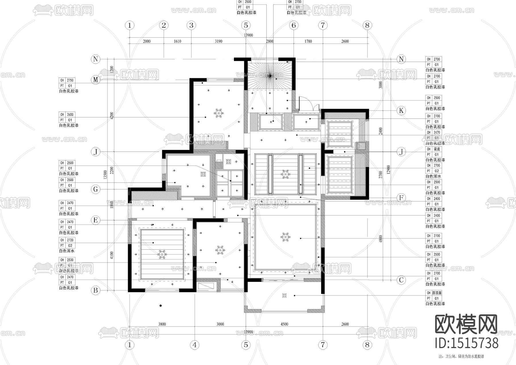 家装cad施工图下载（渲染图3）