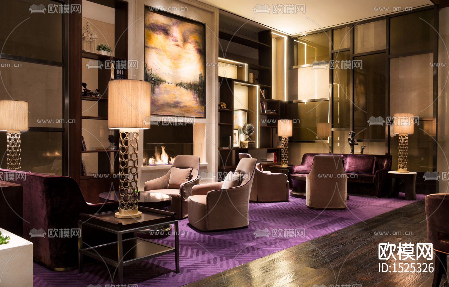 君悦酒店cad施工图下载（渲染图3）