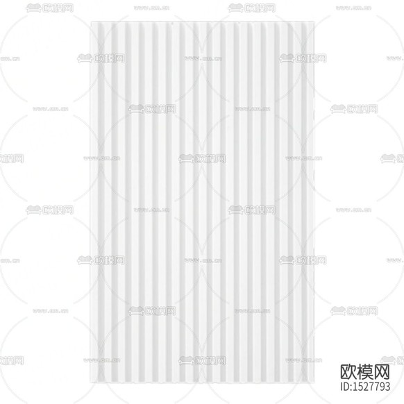 现代简约白色格栅背景墙下载