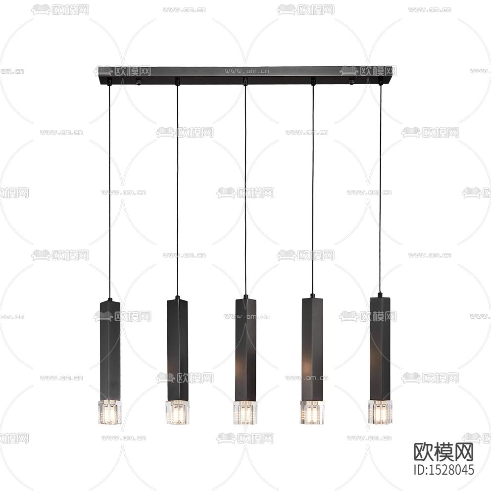 现代极简金属吊灯下载