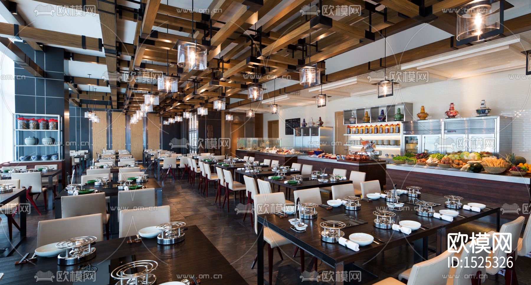 君悦酒店cad施工图下载（渲染图2）