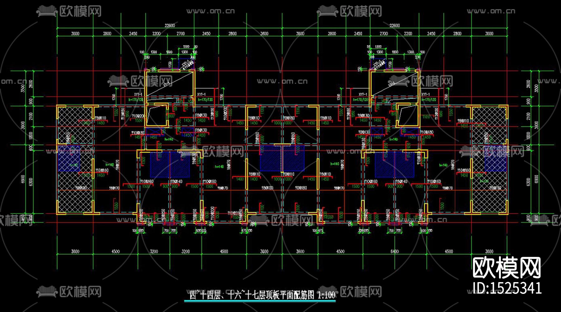 现代轻奢样板间cad施工图模下载（渲染图8）