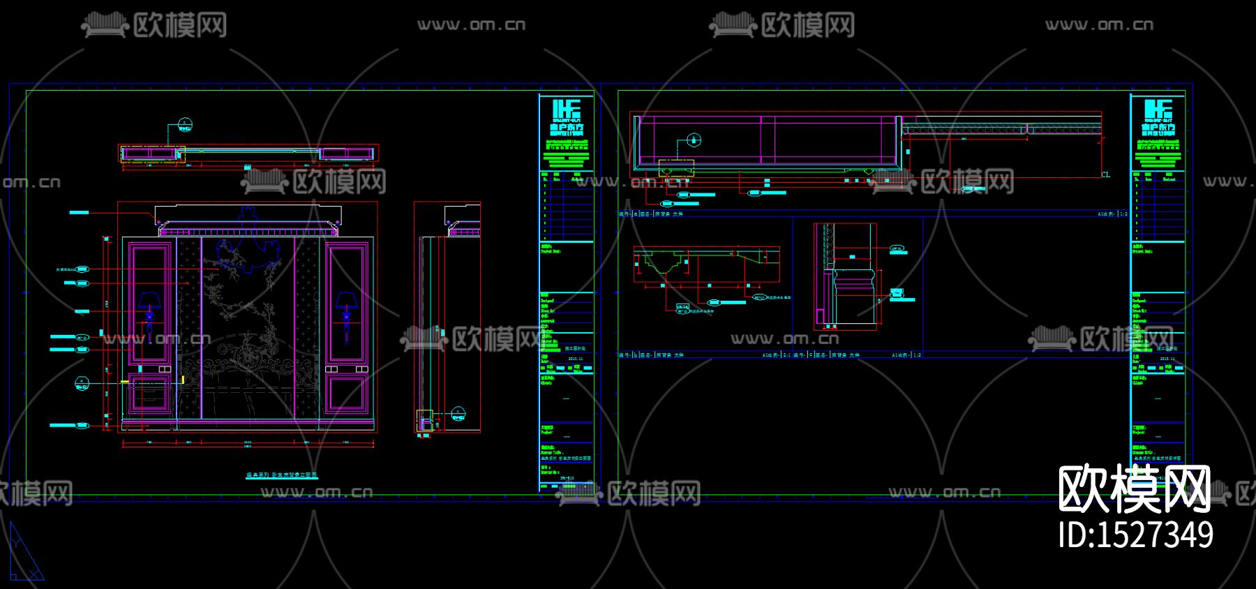 全屋定制家居立面cad图纸下载（渲染图4）