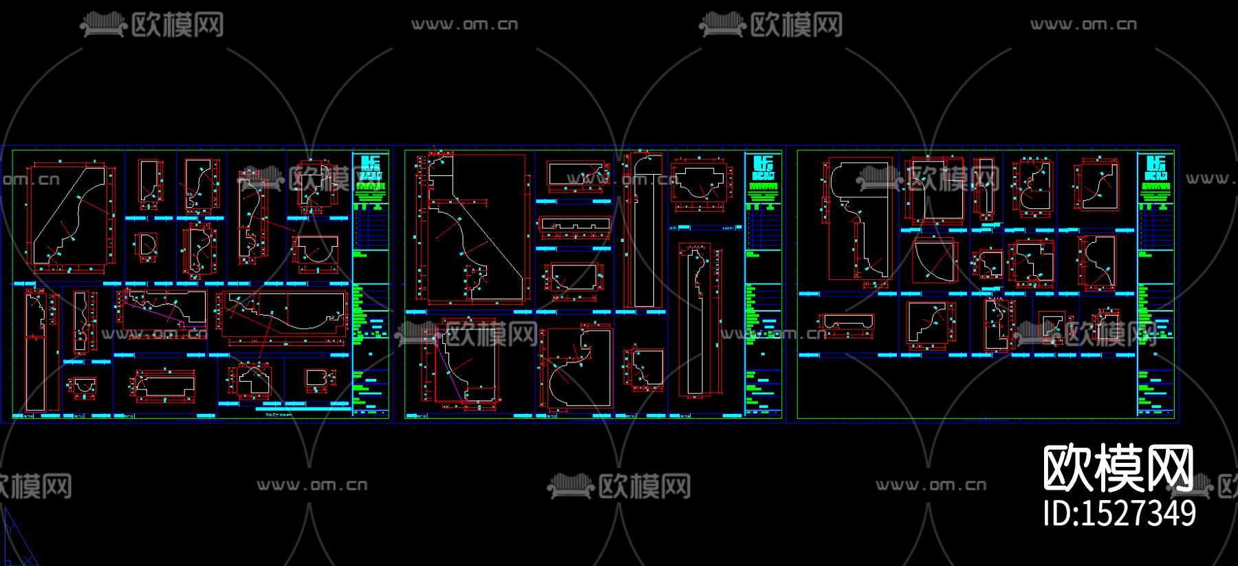 全屋定制家居立面cad图纸下载（渲染图10）