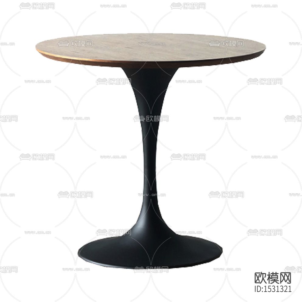 现代简约创意黑色皮革实木圆形边几下载