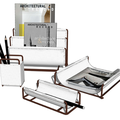  现代办公用具su模型 