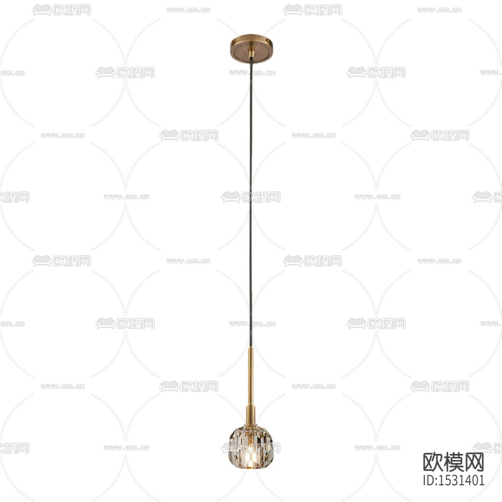 现代轻奢金属水晶吊灯下载