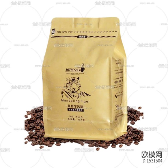 现代仿真咖啡豆摆件下载
