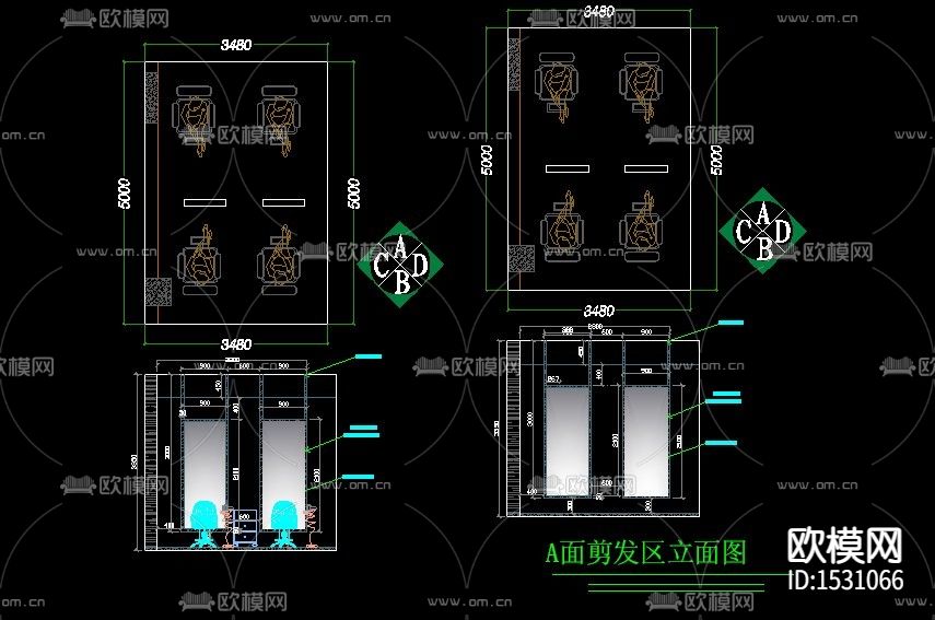 高级理发店下载（渲染图7）