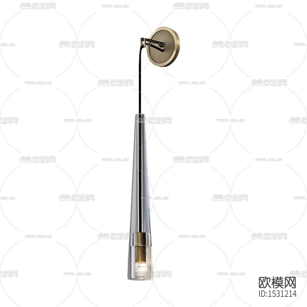 现代轻奢全铜水晶壁灯下载