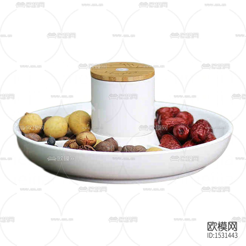 北欧简约白色陶瓷水果盘