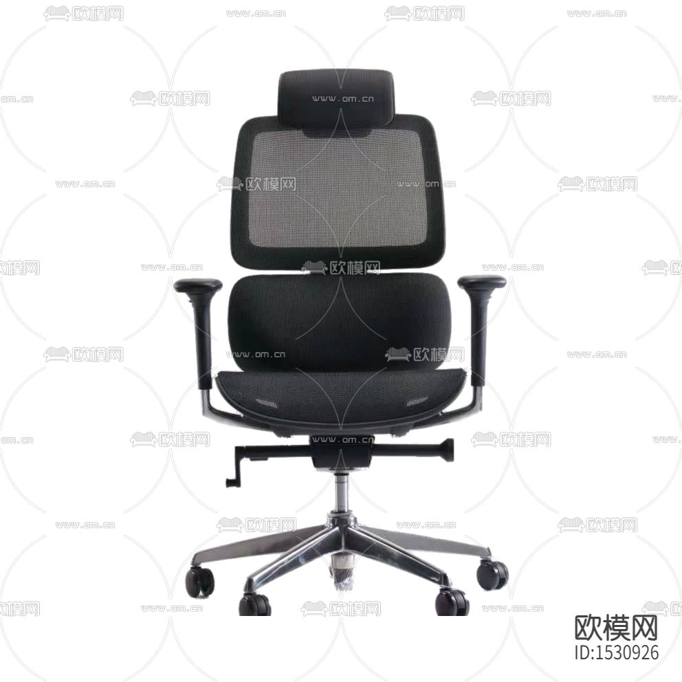 现代简约创意灰色布艺金属办公椅下载