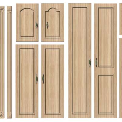  欧式雕花柱子su模型 