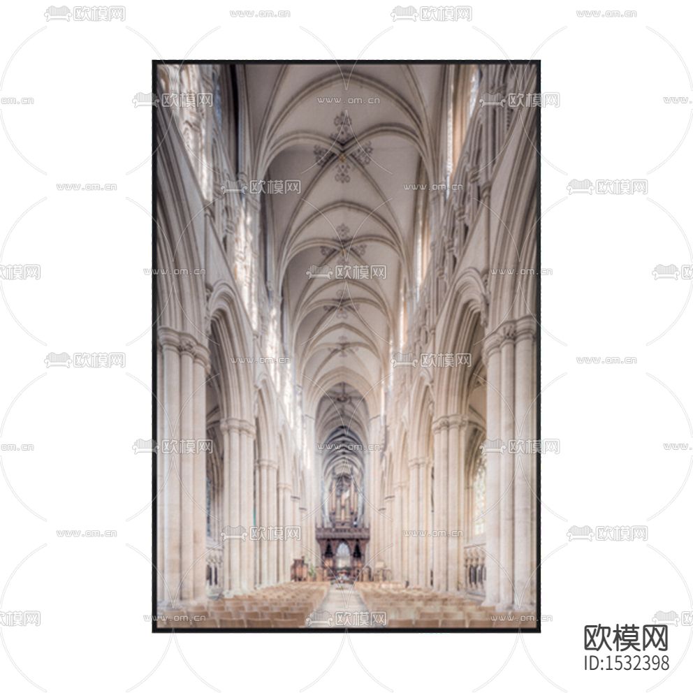 现代简约建筑摄影装饰画下载