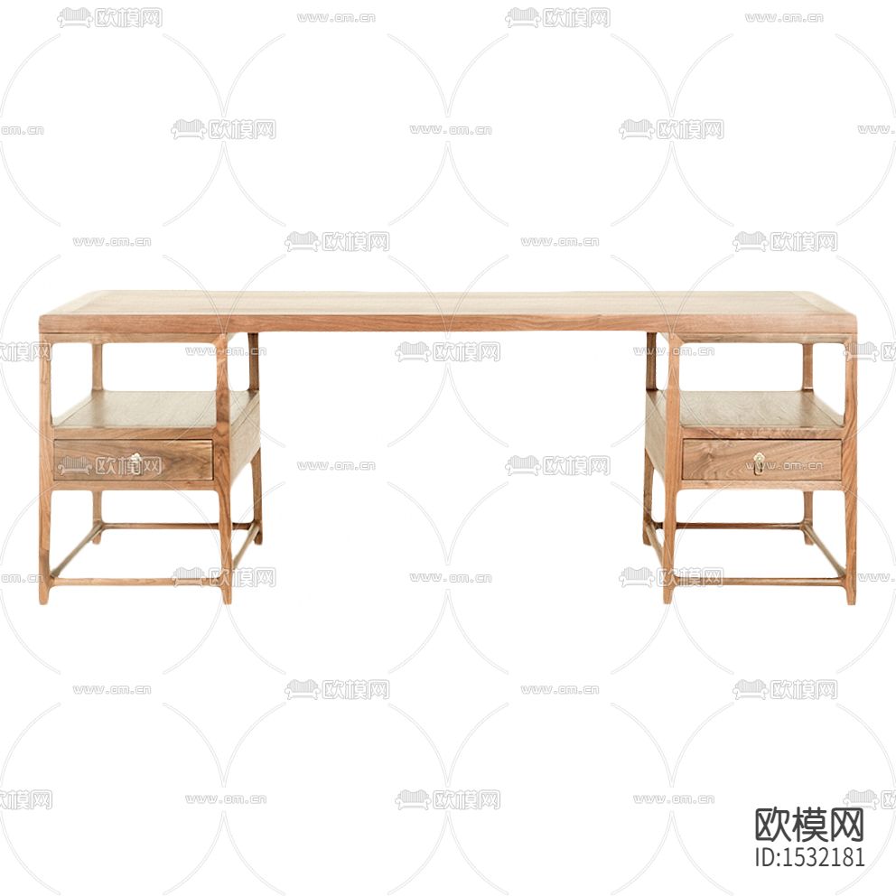 新中式禅意简约实木书桌