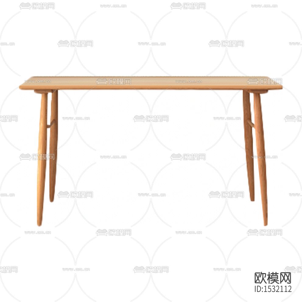 北欧简约实木餐桌下载