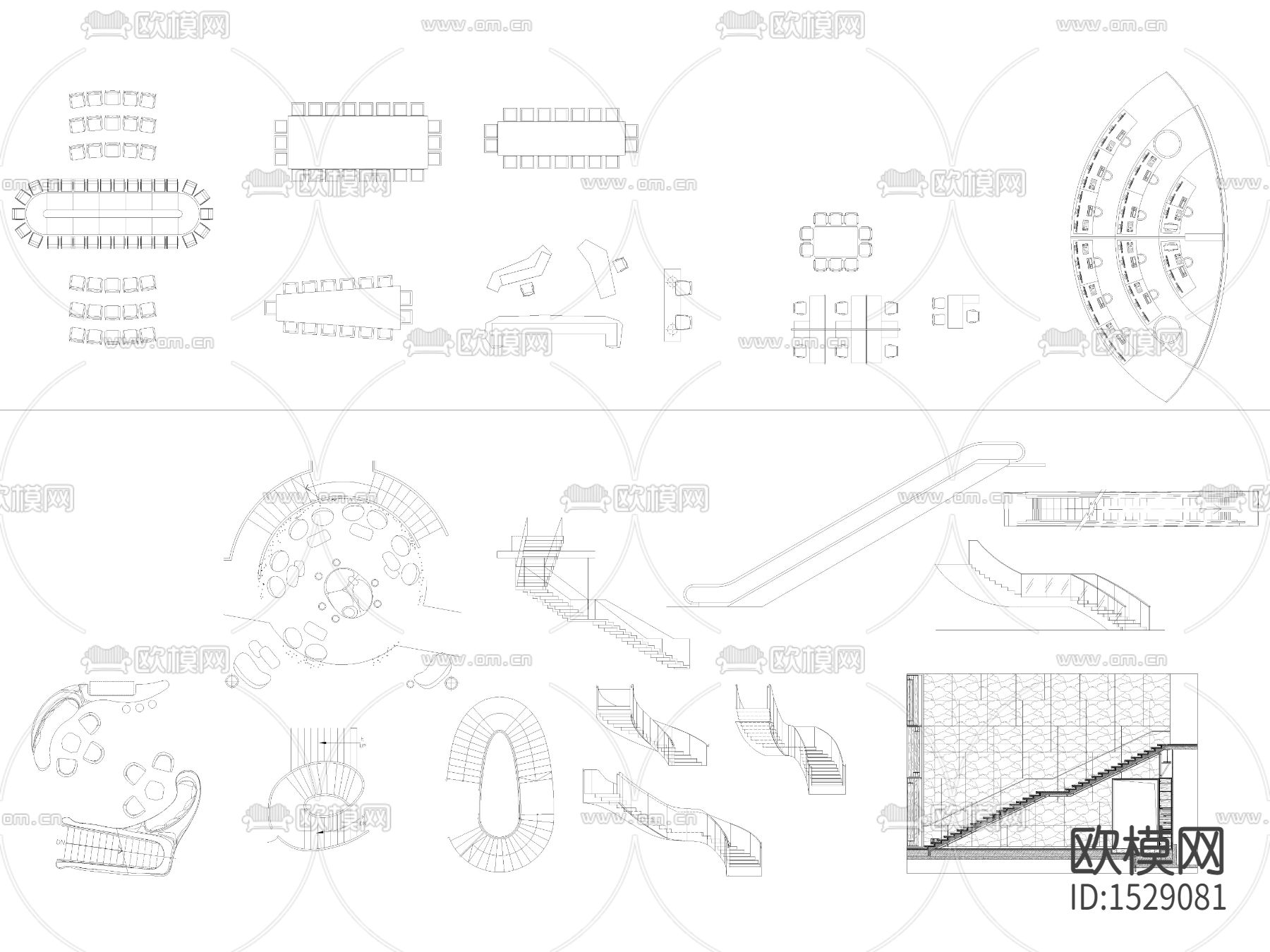 家具软装cad图库下载（渲染图2）