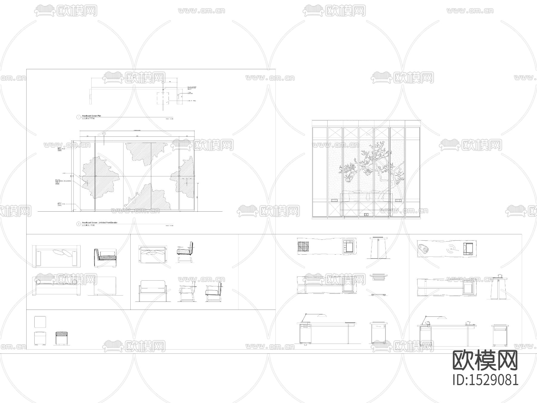 家具软装cad图库下载（渲染图3）